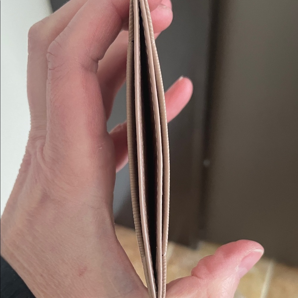 Prada Taupe Leather Card Holder - Picture 5 of 9